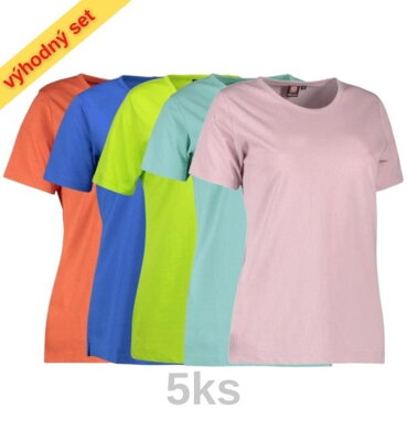 Set farebný / Zdravotnícke tričko PRO WEAR 0312 / dámske-5ks