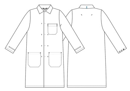 Potravinársky plášť 2027 / unisex