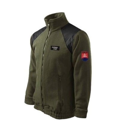 Mikina fleece SP A506 olivová / pánska