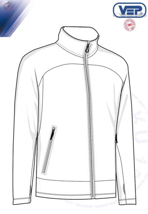 Mikina microfleece Zip´n´Mix 0806 SP čierna / pánska
