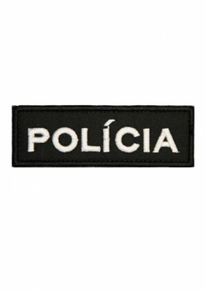 Nášivka POLÍCIA biela 9x3 cm