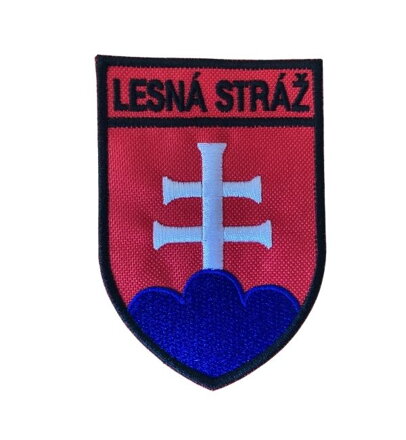 Nášivka Slovenský znak 9,5 cm LES. STRÁŽ