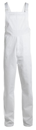 Nohavice na traky biele 16589 / unisex - výpredaj