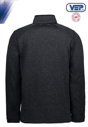 Mikina - fleece melange Zip´n´Mix 0847 / pánska POH s výšivkou