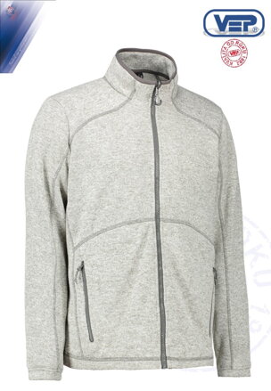 Mikina - fleece melange Zip´n´Mix 0847 / pánska POH s výšivkou