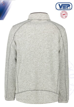 Mikina - fleece melange Zip´n´Mix 0847 / pánska POH s výšivkou