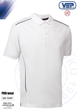 Zdravotnícka polokošeľa s paspulami PRO WEAR 0328 / pánska
