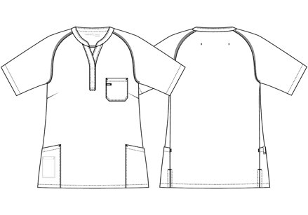 Zdravotnícka tunika 15449 Tencel™ / dámska 2XS - 2XL