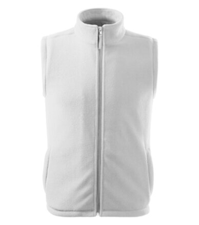 Vesta fleece UNISEX biela - výpredaj