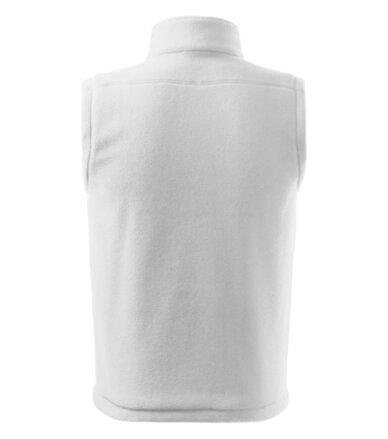 Vesta fleece UNISEX biela - výpredaj