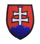 Nášivka Slovenský znak 8 cm dvojkríž lem SP