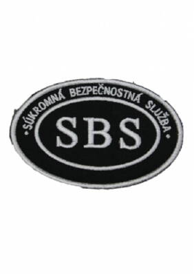Nášivka SBS ovál biela 001