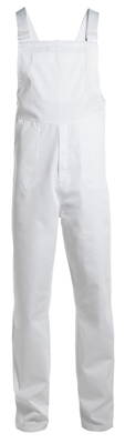 Nohavice na traky biele 16589 / unisex - výpredaj