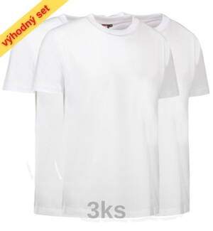 Set / Zdravotnícke tričko PRO WEAR 0300 / pánske biele-3ks