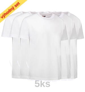 Set / Zdravotnícke tričko PRO WEAR 0300 / pánske biele-5ks