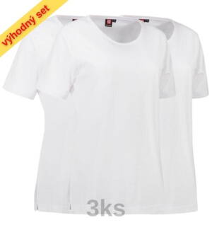 Set / Zdravotnícke tričko PRO WEAR 0312 / dámske biele-3ks