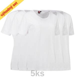 Set / Zdravotnícke tričko PRO WEAR 0312 / dámske biele-5ks