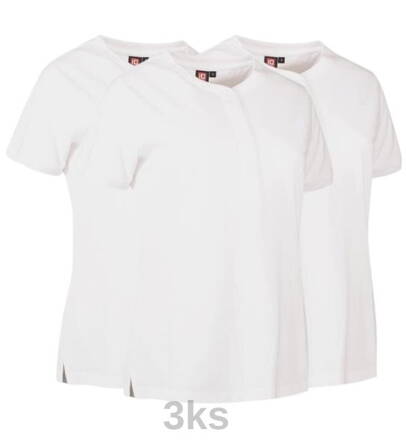 Set / polokošeľa PRO WEAR ECOLABEL 0375 / dámska biela-3ks