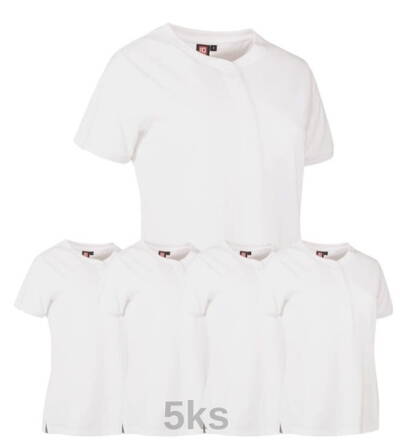 Set / Polokošeľa PRO WEAR ECOLABEL 0375 / dámska biela-5ks