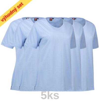 Set / Zdravotnícke tričko PRO WEAR 0312 / dámske svetlomodré-5ks